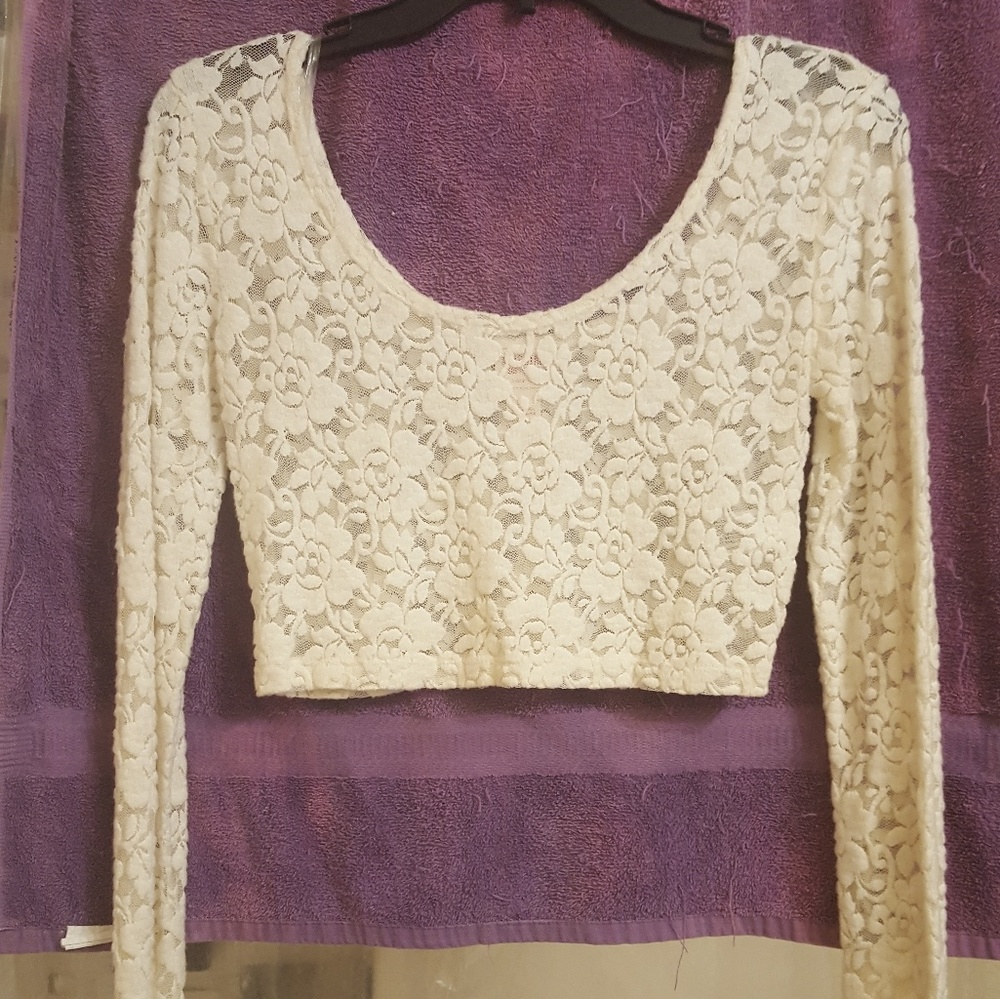 Lace crop top